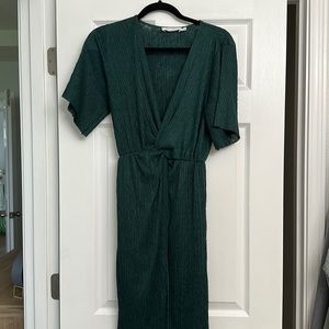 All In Favor Twist Front MIDI Dress